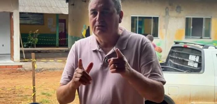 OBRAS DA QUADRA POLIESPORTIVA DO KM 85 NORTE E DA  ESCOLA GASPAR VIANA AVANÇAM